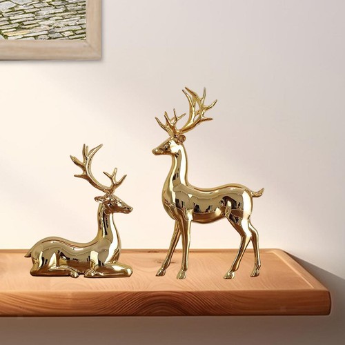Pair reindeer figurines - 1,