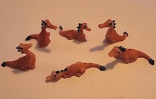 Miniature Cute Pink Dinosaur Dragons Retro 70s 80s Toy Figures