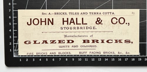 John hall glazed bricks - john,