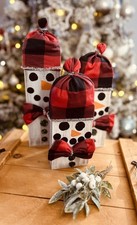 Rustic Wooden Snowman Trio