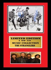 THE STRANGLERS    SIGNED  FRAMED  DISPLAY