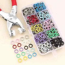 Prong Pliers Ring Press Studs Snap Popper Fasteners DIY Tool Kit for Baby Craft