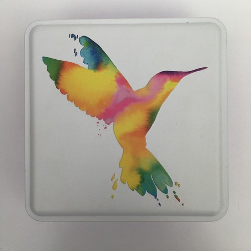 Square biscuit tin with - m&s,