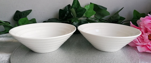 Pausa white ripple - white, 6.5"