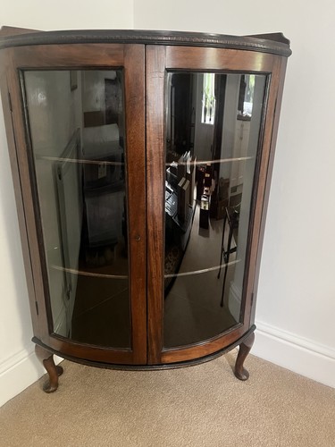 Vintage glazed mahogany bow - glazed,