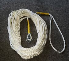 200 ft  of Nylon Anchor Rope  8mm 3 Strand With Galvanised Thimble spliced