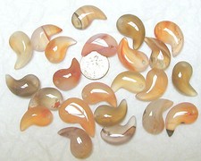 Small koi agate magatama - small, koi-agate
