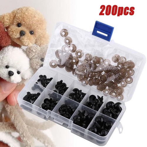 200pcs black safety eyes - 200pcs,
