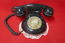 Vintage Astral Knightsbridge Retro Dark Green Push Button Telephone Phone Old