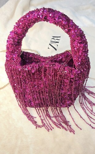 Zara hot pink sequin - hot,