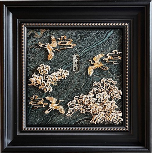 New chinese gold - metal, wall