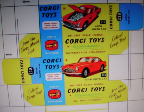 Repro replica box for corgi - replica,