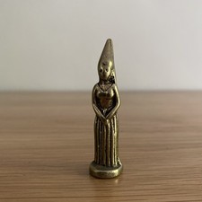 Vintage, BRASS PIPE TAMPER, ENGLAND, MEDIEVAL LADY