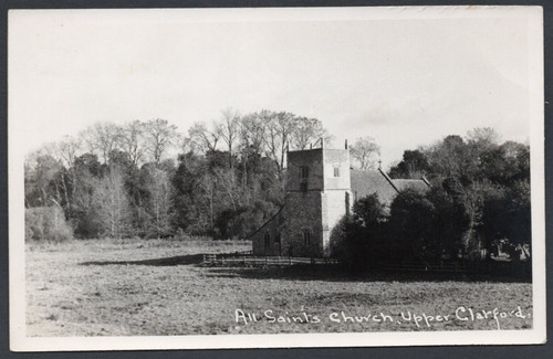 Postcard upper clatford - clatford, nr
