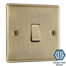 BG Nexus Metal Antique Brass Switches & Sockets Black Inserts Full Range 