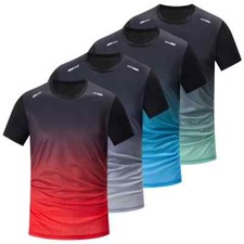 Mens T-Shirt Sport Gym Training Tee Fitness Running Top Jogging MMA Boxing S-2XL