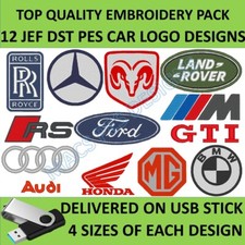 Car Logo Embroidery Designs