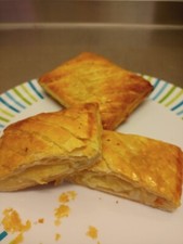 Puff pastry Cheese and onion pasties x 4 -Wilson's family bakery