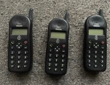 3x Vintage Retro Philips GSM TCD 128/BG Mobile Phones With and without Battery