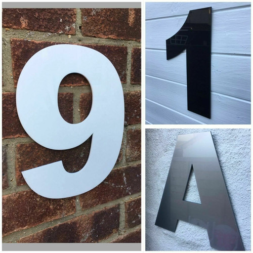 Large modern house numbers - large,