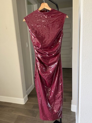 Naked wardrobe burgundy patent - naked,