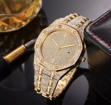 Mens Designer Bling Watch
