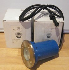 IP67 Round Stainless Steel Ground Deck Lights Hardwired Green Lighting Gu10 x2