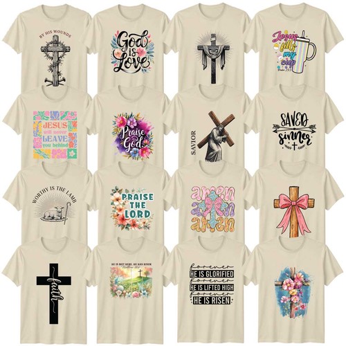 Floral christian faith adult - christian,