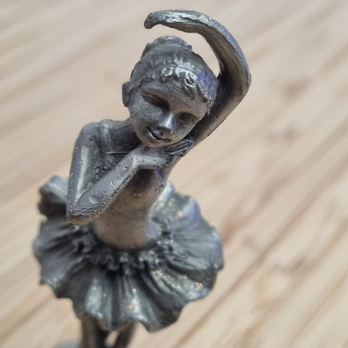 Mini silver metal - metal, ballerina