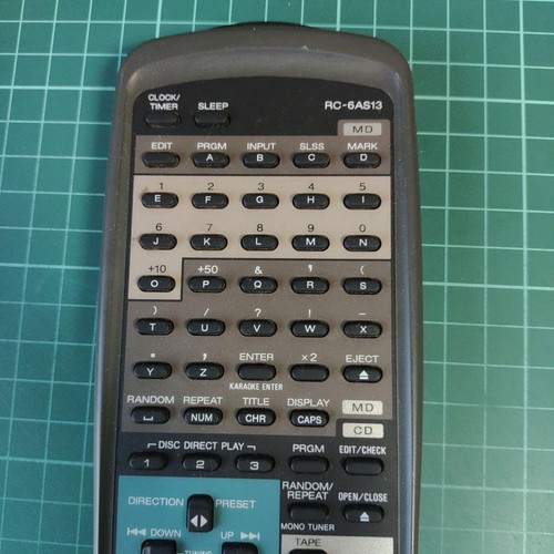 Aiwa 6as13 audio remote - aiwa, rc-6as13