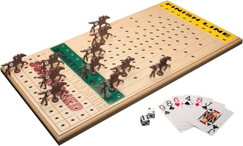 Across the board horseracing - board,