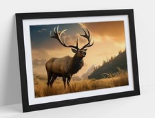 BEAUTIFUL STAG IN LANDSCAPE