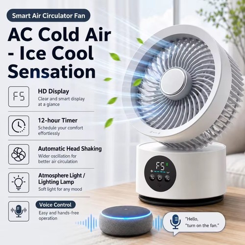 Portable air circulation fan - portable,