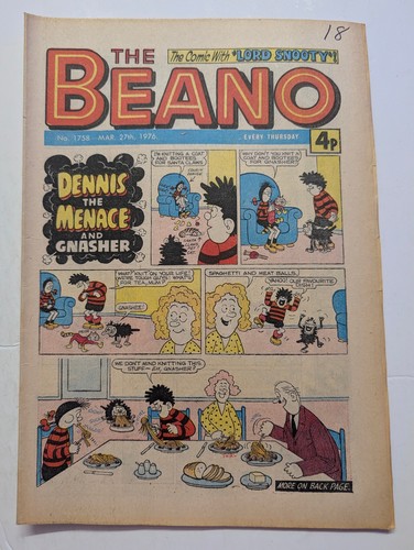 Beano comic 1758 march - no, 1758,