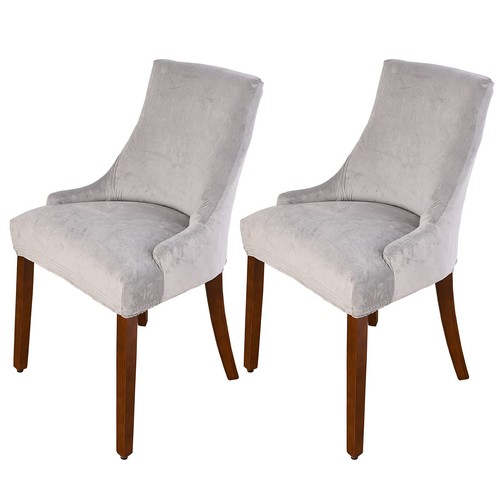 Velvet wingback chair cover - wingback,