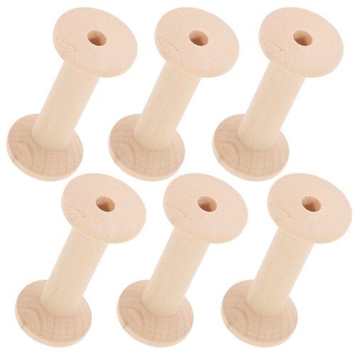 Pcs wooden empty - 6, spools