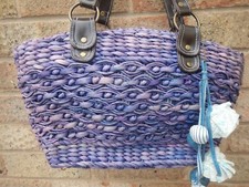 RATTEN , RAFFIA , STRAW PURPLE