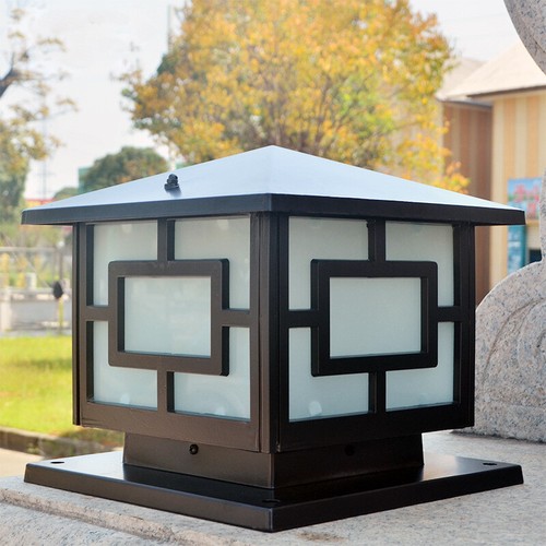 Outdoor pillar lamp sconce - outdoor,