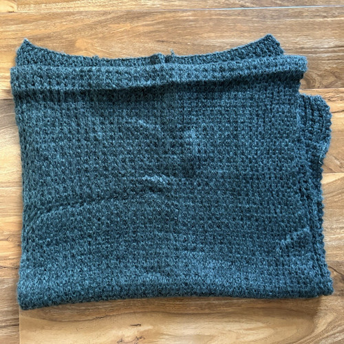 Green textured knitted - green,