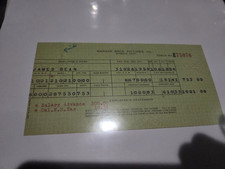 James Dean's Paycheck Stub