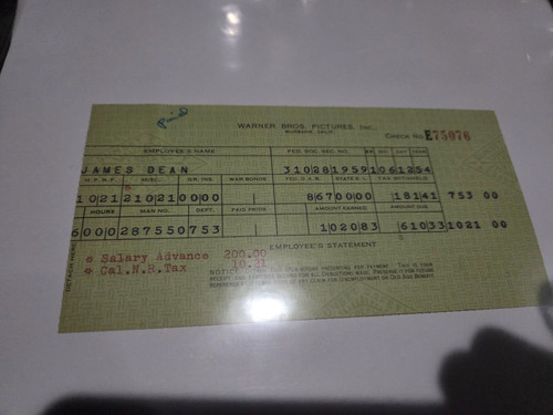 James dean paycheck - paycheck, stub