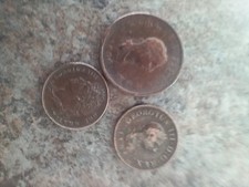 3  Copper Georgian coins 1806