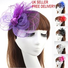 Beaded Feather Hair Fascinator