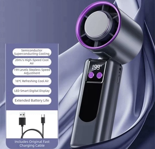 Handheld fan ice cold - handheld, ac