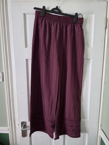 Primark wide leg trs - wide, med