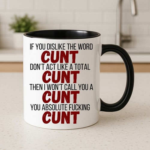 Funny rude swear mug - swear,