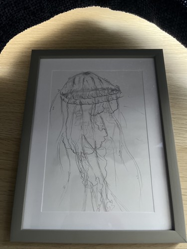 Original hand drawn jellyfish - hand-drawn,