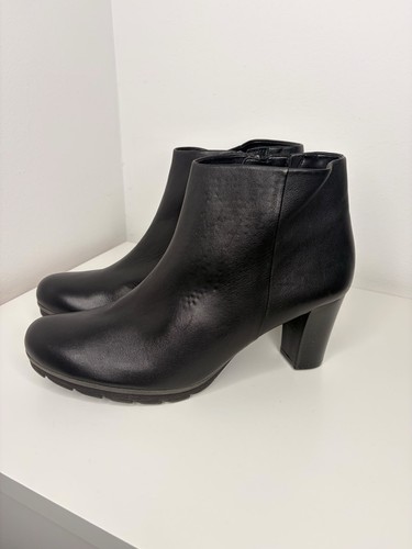 Gabor black leather high - gabor, block