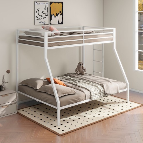 Jarren white metal twin over - white,