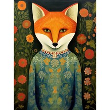 Fox Flaunting Fancy Floral